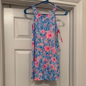 Lilly Pulitzer girls mini Lori Dress bondi blue my little peony